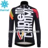 Set Langarmtrikot + Trägerhose Lange 2017 Cinelli Chrome Winter Thermal Fleece N001
